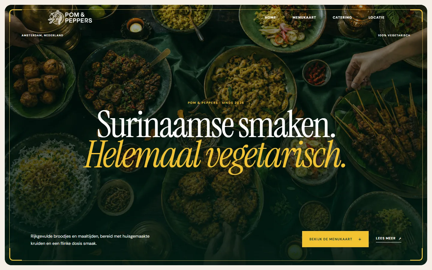 Website van Pom & Peppers, gemaakt door ReMaDe Studio